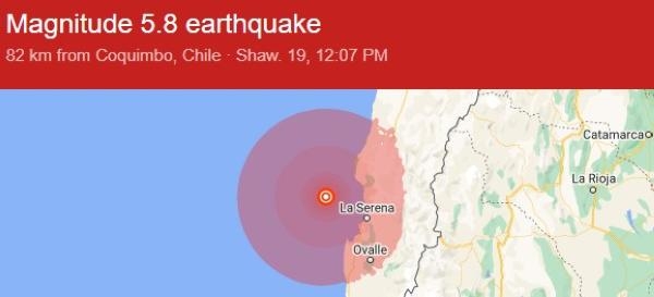 زلزال بقوة 5.2 درجات يهز شمال تشيلي