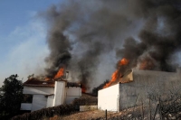 اندلاع حرائق الغابات قرب أثينا وتضرر منازل ومستشفى