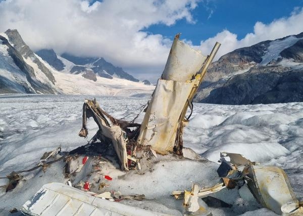 سويسرا..العثور على حطام طائرة سقطت عام 1968 في جبال الألب