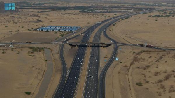 طريق الأمير محمد بن سلمان البالغ طوله 65 كم- واس