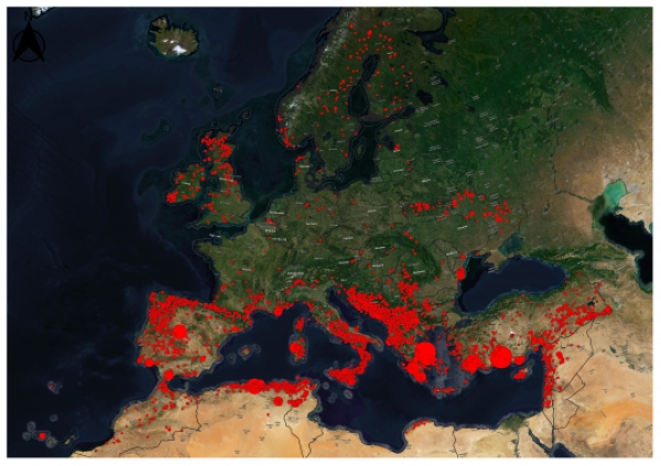 حرائق الغابات في منطقة عموم أوروبا عام 2021 - المفوضية الأوروبية