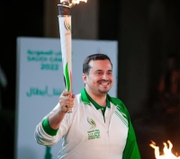 الرياض تحتفي بشعلة الألعاب السعودية 2022