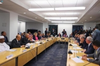 اجتماع طاولة مستديرة لأعضاء لجنة مبادرة السلام العربية والدول الاوروبية الراعية للسلام في نيويورك