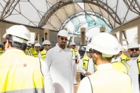 أمين الرياض يتفقد المشاريع الضخمة في حدائق الملك عبدالله العالمية