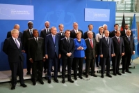 زعماء وقادة الدول المعنية بالشأن الليبي في مؤتمر برلين منتصف يناير 2020 - رويترز