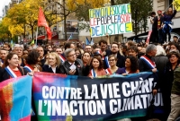 احتجاجات عمالية وحزبية في فرنسا بسبب ارتفاع التضخم وعدم وجود إجراءات حكومية لمكافحة تغير المناخ- رويترز