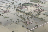 صورة جوية لفيضانات مدمرة في باكستان- مشاع إبداعي 