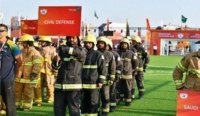 الدفاع المدني يشارك في «تحدي رجال الإطفاء» بالظهران