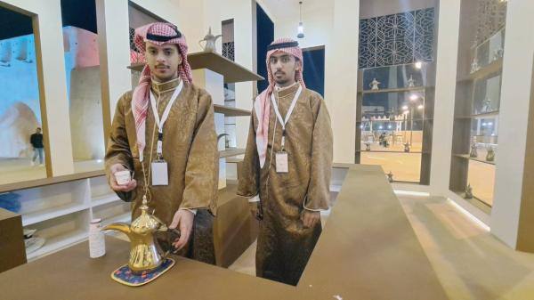 ركن القهوة السعودية داخل مهرجان واحة الأحساء- اليوم