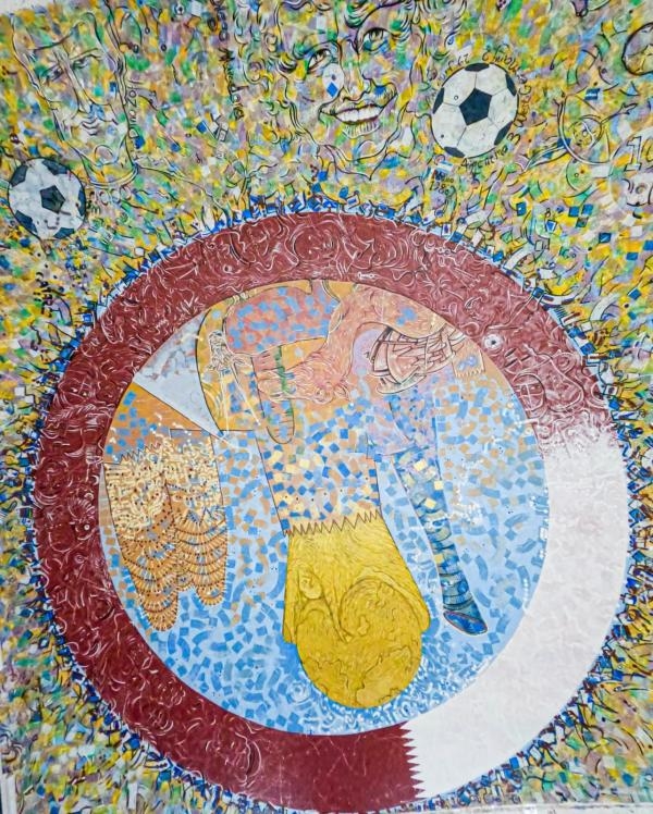 تدشين أكبر لوحة فنية بحجم ملعب كرة قدم 7 ديسمبر- حساب وزارة الثقافة على تويتر