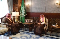 الأمير سعود بن طلال يستقبل رئيس المحكمة العامة بـ"الأحساء"