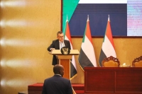 المبعوث الأممي يخاطب احتفال توقيع الاتفاق السوداني في الخرطوم - اليوم