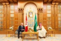 صاحب السمو الملكي الأمير محمد بن سلمان بن عبدالعزيز آل سعود يلتقي الرئيس التونسي قيس سعيد - واس