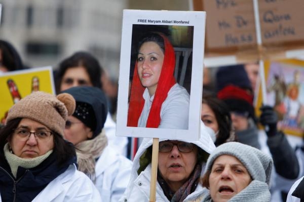 احتجاج في العاصمة الألمانية برلين على مقتل الكردية الإيرانية مهسا أميني- رويترز