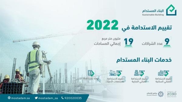 200 % ارتفاعا في شراكات «تقييم الاستدامة» بالبناء خلال 2022