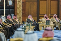الأمير سعود بن نايف خلال الاستقبال - إمارة الشرقية على تويتر