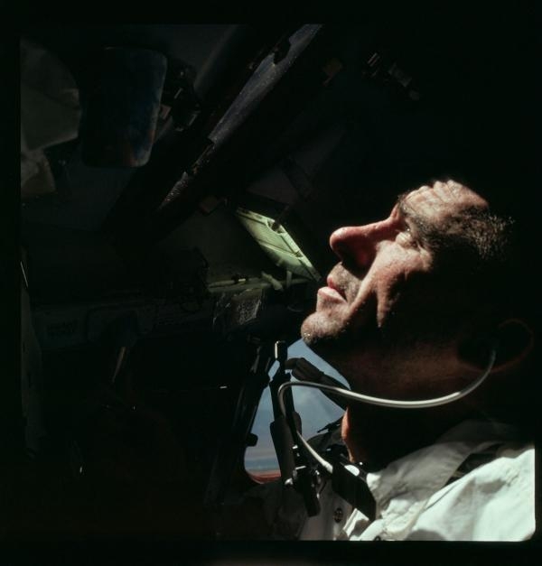 كننغهام خلال مهمة أبولو 7 في أكتوبر 1968 - رويترز 