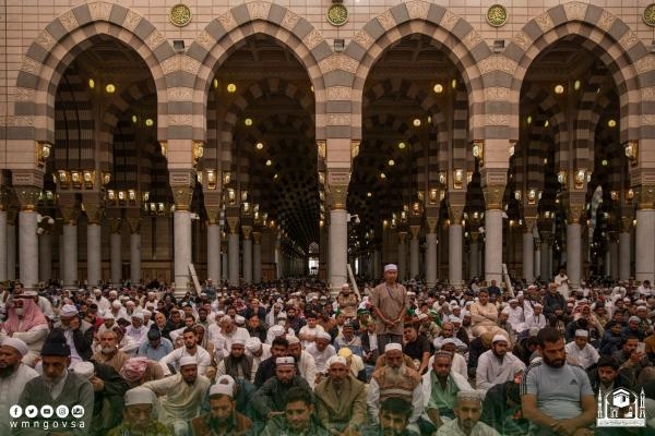صلاة الجمعة بالمسجد النبوي اليوم - رئاسة شؤون الحرمين 