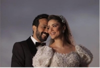 أحمد عصام وزوجته في حفل الزفاف - مشاع إبداعي