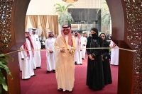 محافظ جدة في أثناء قص شريط الافتتاح- حساب إمارة مكة المكرمة على تويتر