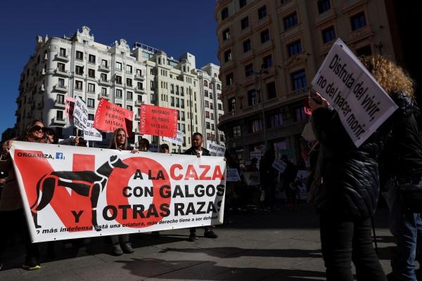 احتجاجات مدريد ضد قانون حقوق الحيوان - رويترز 