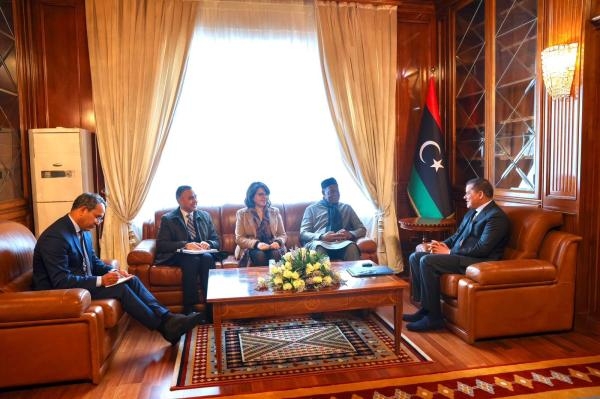 لقاء رئيس الحكومة الليبية المنتهية ولايتها مع المبعوث باتيلي - اليوم