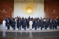 غوتيريش الثالث من اليسار في لقطة جماعية مع القادة الأفارقة - رويترز