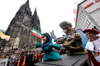 مسيرة احتجاجية ضد ملالي إيران في مدينة كولونيا الألمانية- د ب أ