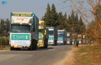 لمساعدة متضرري الزلزال.. 44 شاحنة إغاثية سعودية تعبر إلى سوريا