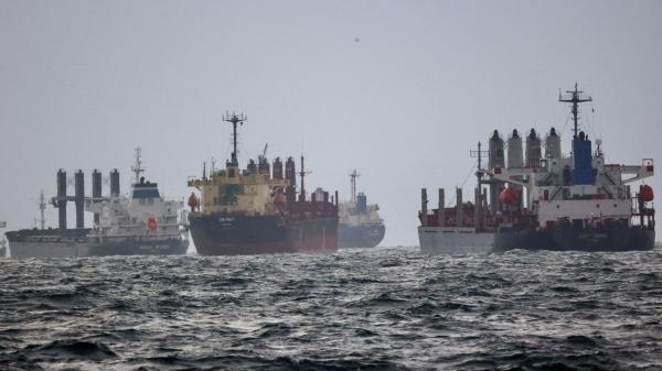 سفن تنتظر التفتيش بموجب مبادرة حبوب البحر الأسود التابعة للأمم المتحدة - رويترز