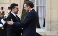 الرئيسان الفرنسي والأوكراني في لقاء سابق - مشاع إبداعي