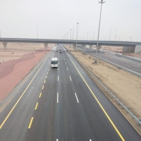 أعمال تطوير طريق أبو حدرية مستمرة حتى جسر الملك فهد