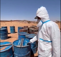 قوات شرق ليبيا تعلن العثور على اليورانيوم المفقود - حساب مدير التوجيه العسكري الليبي فيس بوك