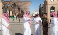  أمير المدينة المنورة يتفقد استعدادات المسجد النبوي مع قرب رمضان - واس 
