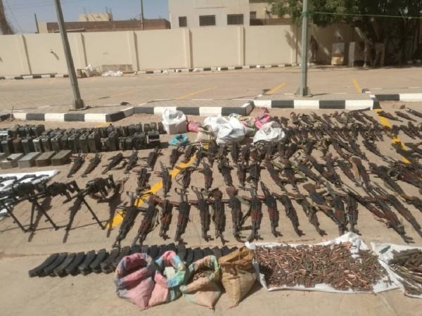 ضبط أسلحة معدة للتهريب شرق السودان
