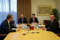 الاتفاق جاء بعد محادثات أجراها الرئيس الصربي ورئيس وزراء كوسوفو في مقدونيا الشمالية - وكالات