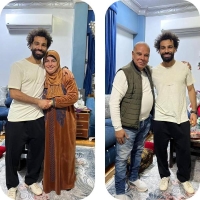 النجم محمد صلاح ينشر صورتين لوادلته ووالده في يوم الأم - حساب محمد صلاح على إنستجرام