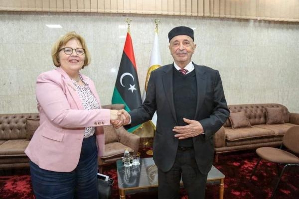 مساعدة وزير الخارجية الأمريكية تزور رئيس البرلمان الليبي - اليوم
