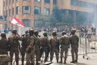 قوات الأمن في ساحة الصلح وسط بيروت - اليوم