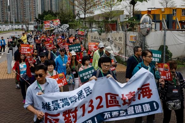 هونج كونج تشهد أول مظاهرة منذ 3 أعوام