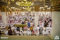 الصلاة في المسجد النبوي خلال شهر رمضان - حساب وكالة شؤون المسجد على تويتر