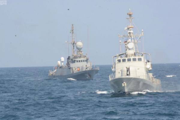 قطعتان من أسطول البحرية الملكية السعودية - واس 