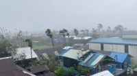 رياح قوية وهطول أمطار غزيرة خلال إعصار موكا في ولاية راخين - رويترز