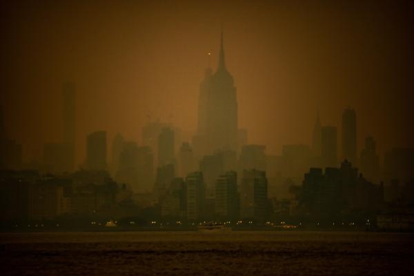 نيويورك كانت المدينة الأكثر تلوثا في العالم مساء أمس الثلاثاء - د ب أ