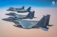 تدريبات جوية مشتركة بين القوات السعودية ونظيرتها الأمريكية- وزارة الدفاع على تويتر