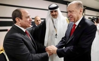 السيسي وأردوغان تصافحا خلال مونديال قطر 2022 - موقع CNN Arabic