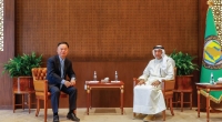 أمين عام مجلس التعاون الخليجي خلال استقباله سفير الصين لدى المملكة- تويتر مجلس التعاون الخليجي