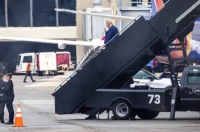 طائرة الرئيس الأمريكي السابق، دونالد ترامب، متوجهة إلى واشنطن- رويترز
