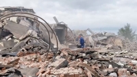 آثار انفجار في بموسكو (رويترز)