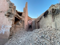 منظر عام للأضرار التي لحقت بمدينة مراكش التاريخية - رويترز
